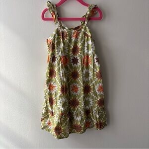 Cat & Jack Green and Orange Patterned Dress